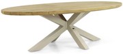 Dining Tuintafel ovaal 280 x 130 cm Taupe Santika Diogo