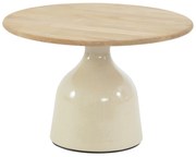June lounge tuintafel hoogglans keramiek creme 60xH40 cm 4 Seasons Outdoor