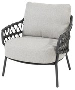 4 Seasons Outdoor Calpi low dining chair SALE Tuinstoel   antraciet weerbestendig