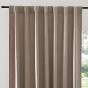 Gordijn met gevlochten afwerking en verborgen lussen Montego