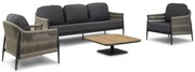 Stoel en Bank Loungeset 5 personen Rope Taupe  Coco Lucia/Ralph