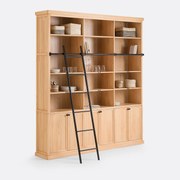 Boekenkast in grenen met ladder, Dario