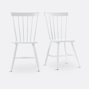 Set van 2 massief hevea lattenstoelen, Jyko