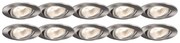 Set van 10 inbouwspots kantelbaar aluminium - Cisco Modern GU10 rond Binnenverlichting Lamp