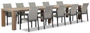 Tuinset 10 personen 400 cm Wicker Grijs Lifestyle Garden Furniture Upton/Brighton