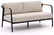 + 15% kassakorting | Loungebank Tuin Apple Bee  | Aluminium | 2 personen | Tuinbank Zwart | 136cm | Incl. kussens | Kees Smit Tuinmeubelen