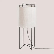 Linnen Vloerlamp Alfie Beige – Linnen - Sklum