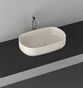 Isvea Infinity Oval waskom 55x36cm mat ivoor