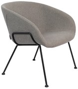 Zuiver Feston Design Fauteuil Grijze Stof