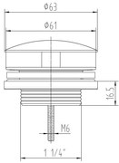 Best Design Fontein Afvoer Plug White mat wit