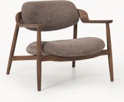 Loungefauteuil Rae van eikenhout