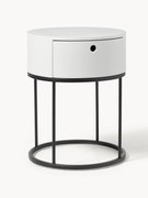 Ronde nachtkastje Polo met lades