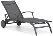 Presto Lettino Lounger Verstelbaar Aluminium Grijs