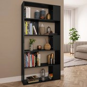 vidaXL Boekenkast/kamerscherm 80x24x159 cm bewerkt hout zwart