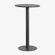 Ronde Hoge Tafel Ø60 Cm In Ijzer Mizzi Grijs – Grafiet - Sklum