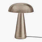 Galina Ijzeren Tafellamp ↑35 Cm Grijs – Chroom - Sklum