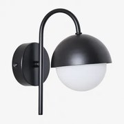 Birgit Ijzeren Wandlamp Zwart - Sklum