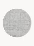 Rond viscose vloerkleed Jane, handgeweven