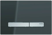 Geberit Sigma 50 bedieningspaneel spiegelend rookglas/aluminium voor Sigma reservoirs 8cm (UP720) en 12cm (UP320)