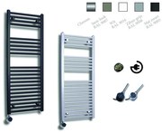 Sanicare Elektrische Design Radiator - 111.8 x 45 cm - 596 Watt - thermostaat chroom linksonder - chroom HRLEC 451118/C