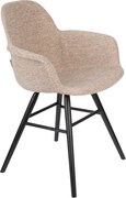 Zuiver Albert Kuip Soft Gestoffeerde Kuipstoel Met Arm Beige