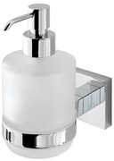 Eastbrook Rimini messing glazen zeepdispenser chroom