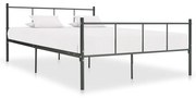 vidaXL Bedframe metaal grijs 160x200 cm