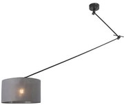 Hanglamp zwart met kap 35 cm antraciet verstelbaar - Blitz Modern E27 rond Binnenverlichting Lamp