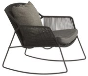 4 Seasons Outdoor Accor Rocking Chair Antraciet SALE  Loungestoel    antraciet weerbestendig