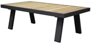 Lola lounge tuintafel aluminium antraciet - teak