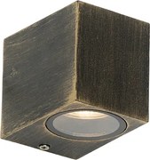 Moderne wandlamp antiek goud IP44 - Baleno