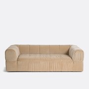 Rechte 3-zit superieur fluweel, LIZZY