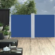 vidaXL Tuinscherm uittrekbaar 117x600 cm blauw