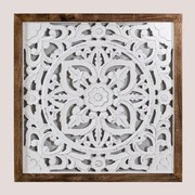 Decoratief Houten Paneel (64x66 Cm) Narmadas A - Sklum