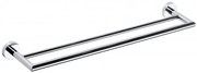Sapho X-Round dubbele handdoekhouder type 1 65cm chroom