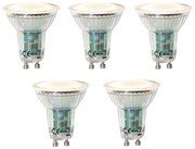 Set van 5 GU10 LED lamp schemersensor 3W 200 lm 2700K