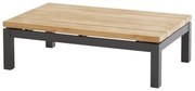 Capitol lounge tuintafel 120x75xH35 cm antraciet teak 4-Seasons Outdoor