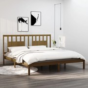 vidaXL Bedframe massief hout honingbruin 180x200 cm 6FT Super King