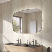 Ben Beau Spiegel 120x4x80 cm Geborsteld RVS