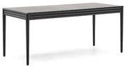 Kave Home Lenon Black Uitschuifbare Eettafel Zwart Eikenhout 160/240 Cm