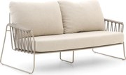 + 10% kassakorting | Loungebank Tuin Tierra Outdoor | Gecoat Metaal | 2 personen | Tuinbank Beige | 182cm | Incl. kussens | Kees Smit Tuinmeubelen