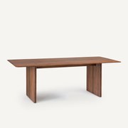 Tafel in massief notenhout en fineer L220 cm, Minela