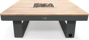 Happy Cocooning Horizon 95 Vuurtafel - 95x95x24 cm - Smokey Anthracite - Acaciahout