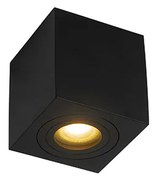 Moderne vierkante badkamer spot zwart - Capa