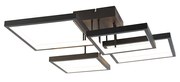 Plafondlamp zwart incl. LED 3 staps dimbaar 4-lichts - Lejo