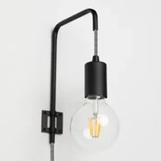Alli Wandlamp Zwart - Sklum
