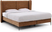 Goossens Boxspring Ease Classic Incl. Matras, Vlak 140 x 200 cm (=2x 70 x 200 cm) met hoofdbord + 2x matras shapes 1