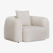 Coco Chenille Fauteuil Dikke Chenille Wit - Sklum