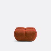 Poef, reliëfstof, L83 cm, Nuria