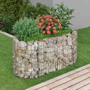 vidaXL Gabion plantenbak verhoogd 120x50x50 cm gegalvaniseerd ijzer